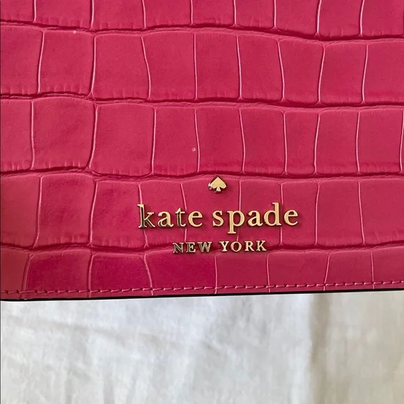Kate Spade Fuchsia Croc-Embossed Mini Bag - Picture 6 of 8